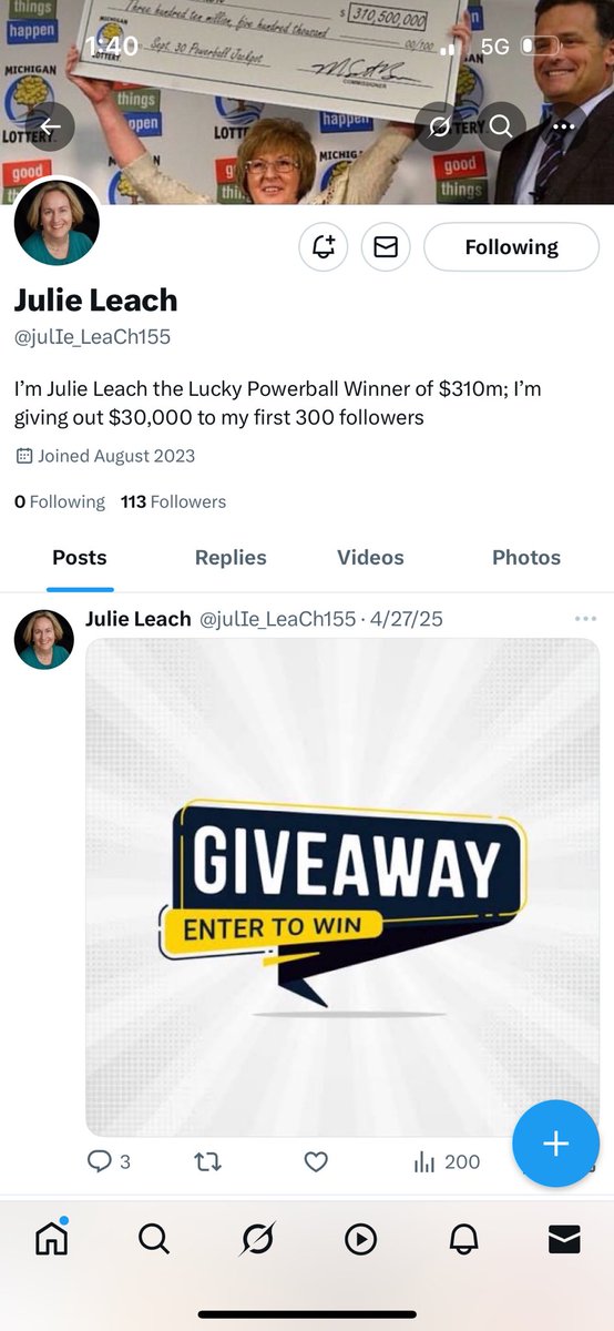 DebStuart67's tweet image. Beware of this scammer! He/she has hijacked this poor woman’s name and photos. The scam is the $179 that they want you to send before they can deposit money into your PayPal.                                      There is way too much evil in this world.