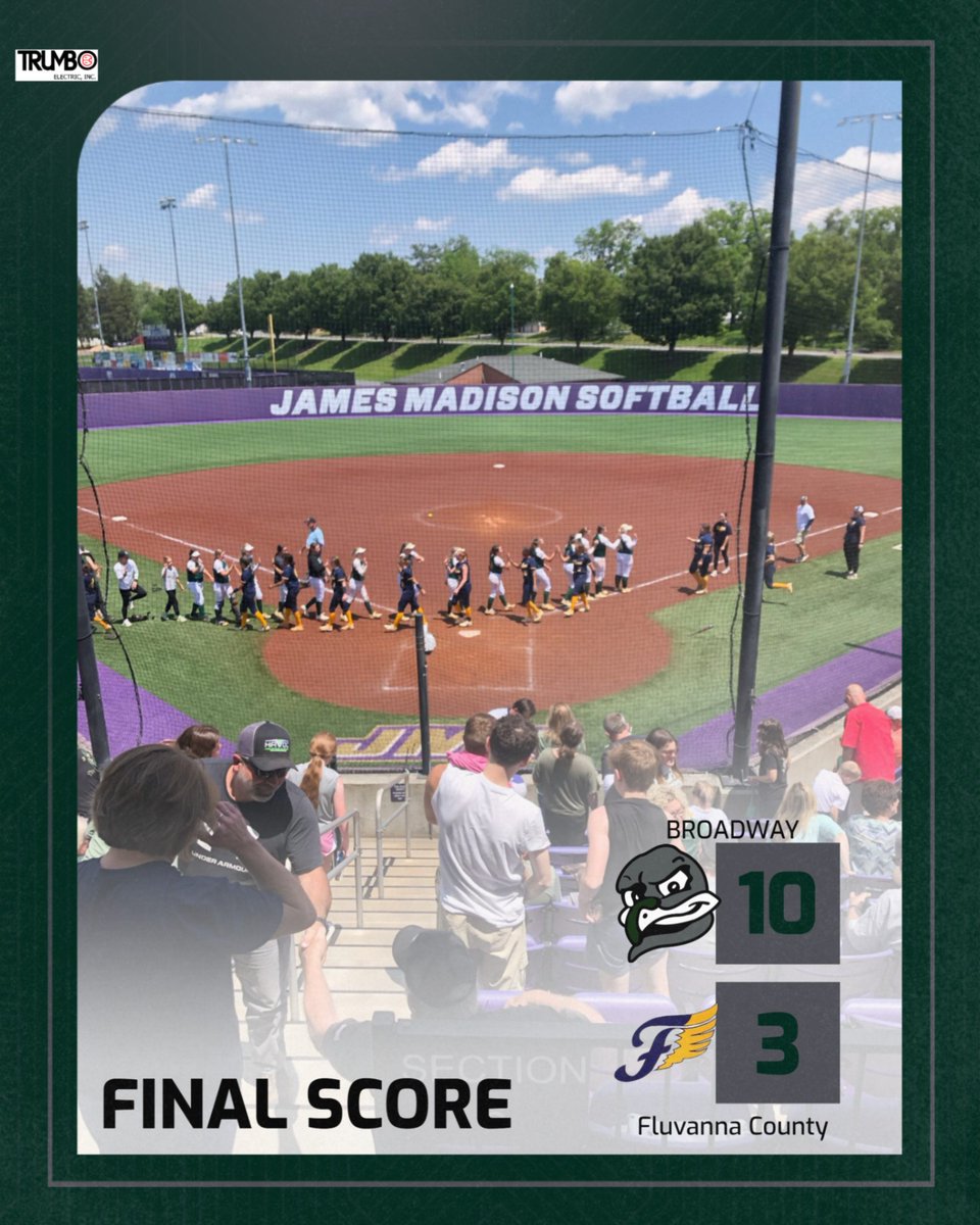 With the win, Broadway advances to the Semi-Finals of the Class 3 Region C Tournament to be played on Tuesday.  The opponent and location are TBD.