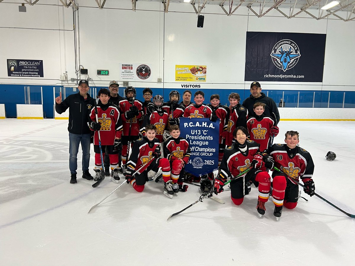 PCAHA (@pcahamain) on Twitter photo A late congratulations, with our apologies, to the New Westminster U13 C2 team, who captured the #PCAHA Presidents League U13C Playoff Championship for the 24/25 season! Congrats team! <a href="/Nwmha/">New Westminster Royals</a> A late congratulations, with our apologies, to the New Westminster U13 C2 team, who captured the #PCAHA Presidents League U13C Playoff Championship for the 24/25 season! Congrats team! <a href="/Nwmha/">New Westminster Royals</a>