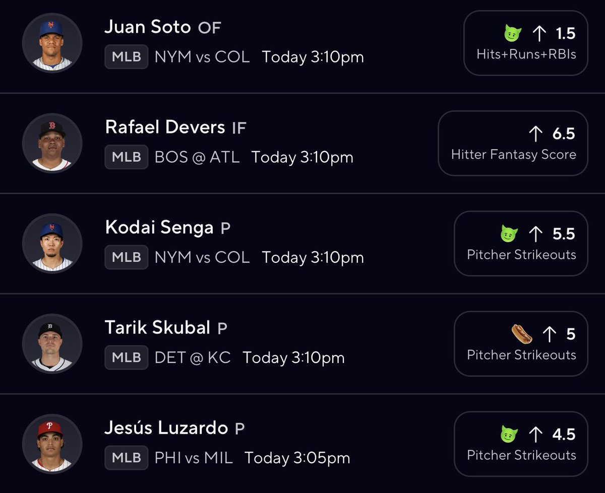 DynamicPic28471's tweet photo. MLB LOTTO?!
🤞👀🤞
Link⬇️💎
#freegift #like #share #LOCKITIN #winiblebets #prizepicks #GamblingX #GamblingCommunity #viraltwitter #GamblingTwitter #parlayplay
#DAPicks https://t.co/Qy8xKmo0SX