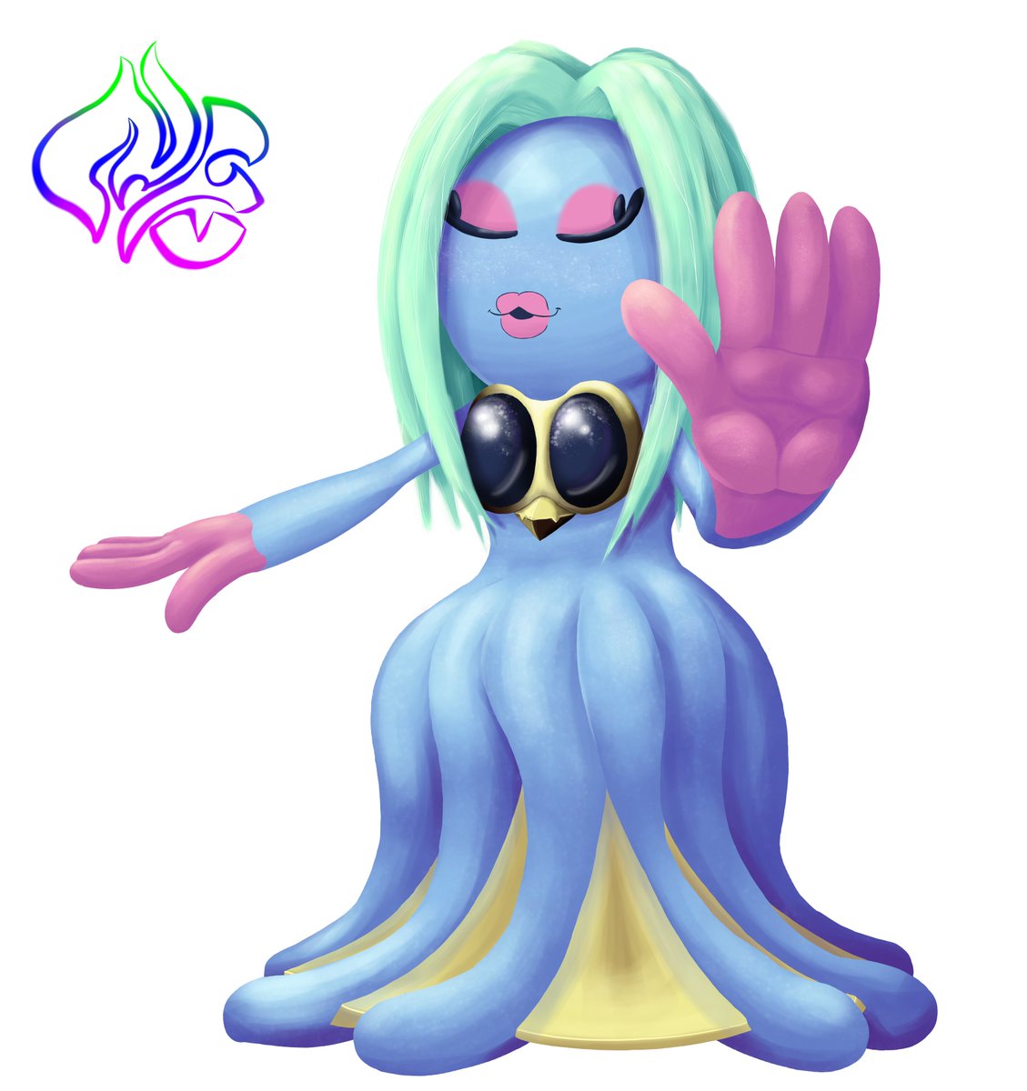 NotoriousFuego's tweet photo. Re-designing a #pokemon like Jynx is hard cause there's nothing of the og that I vibed with, but it's not a redesign if it reads like a totally different mon, yk? But I think I pulled it off well enough. https://t.co/4VGDSl7wDT