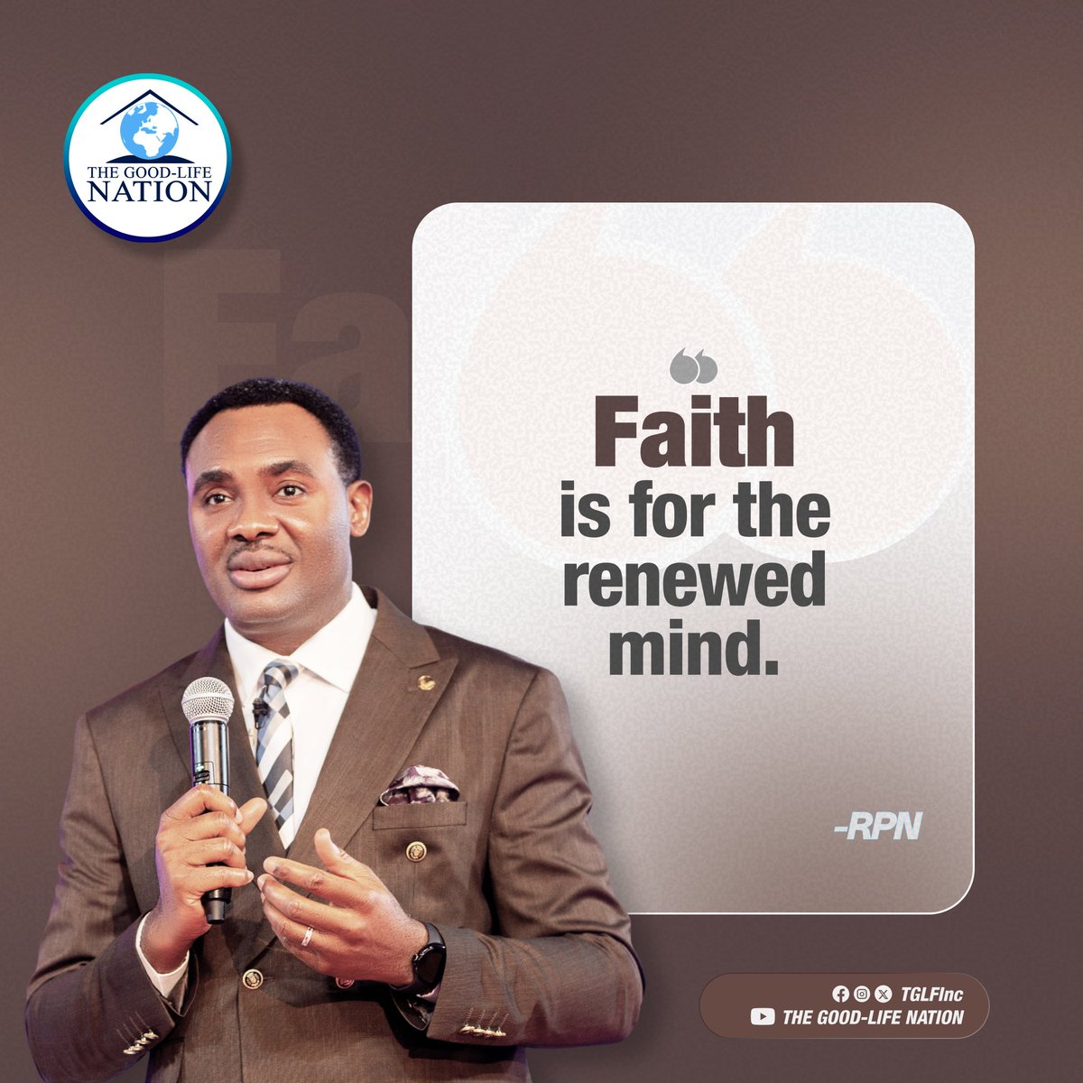 Faith is for the renewed mind. -RPN 

#RPN 

#APeopleCome