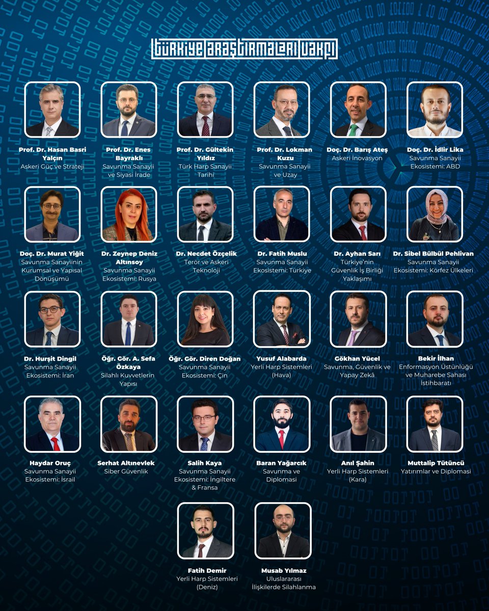 🎓 Türkiye Araştırmaları Vakfı Savunma Sanayii ve Güvenlik Okulu’25 Başvuruları Devam Ediyor!

👥 Alanına Hakim Akademisyenler ve Uzmanlar ile 28 Ders ve 10 Haftalık Çevrim İçi Eğitim Programı!

🗓️ Son Başvuru Tarihi: 15 Haziran 2025 Pazar

🔗 Başvuru için: