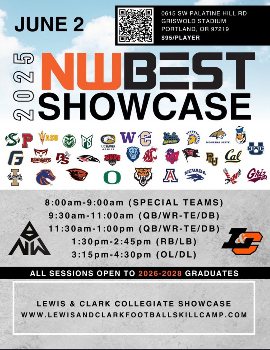 Isaac Tenorio Jr (@isaactenoriojr7) on Twitter photo Ready to compete this Monday <a href="/nwbestshowcase_/">NW BEST</a> along with <a href="/lewisclarkfb/">Lewis & Clark Football</a> Blessed to be able to showcase my talent🤙🏾
<a href="/Coach_DanFields/">Coach Daniel Fields</a> <a href="/sammeinhard/">Sam Meinhard</a> <a href="/coachbelliott/">Brett Elliott</a> <a href="/CoachAJones/">Austin Jones</a> <a href="/BrandonHuffman/">Brandon Huffman</a> <a href="/VEE_Sports/">VEE Sports</a> <a href="/turlockbulldogs/">Turlock High Sports</a> <a href="/TurlockQBclub/">Turlock Bulldogs QB Club</a> <a href="/Itz_Jordy_/">Jordy Porter</a> <a href="/CoachJP94/">Johnny Padilla-Fuentes</a> <a href="/CoachAGarcia_/">Angel Garcia</a> Ready to compete this Monday <a href="/nwbestshowcase_/">NW BEST</a> along with <a href="/lewisclarkfb/">Lewis & Clark Football</a> Blessed to be able to showcase my talent🤙🏾
<a href="/Coach_DanFields/">Coach Daniel Fields</a> <a href="/sammeinhard/">Sam Meinhard</a> <a href="/coachbelliott/">Brett Elliott</a> <a href="/CoachAJones/">Austin Jones</a> <a href="/BrandonHuffman/">Brandon Huffman</a> <a href="/VEE_Sports/">VEE Sports</a> <a href="/turlockbulldogs/">Turlock High Sports</a> <a href="/TurlockQBclub/">Turlock Bulldogs QB Club</a> <a href="/Itz_Jordy_/">Jordy Porter</a> <a href="/CoachJP94/">Johnny Padilla-Fuentes</a> <a href="/CoachAGarcia_/">Angel Garcia</a>