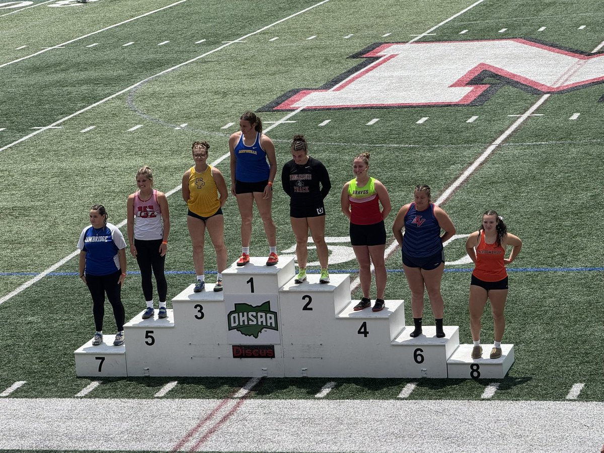 Sloan Hanasky’s stellar career comes to a close with a 5th place finish at regionals. Sloan ends her career as our school record holder in the discus throw as well as an OVAC Champion! Thank you for everything and good luck in college!