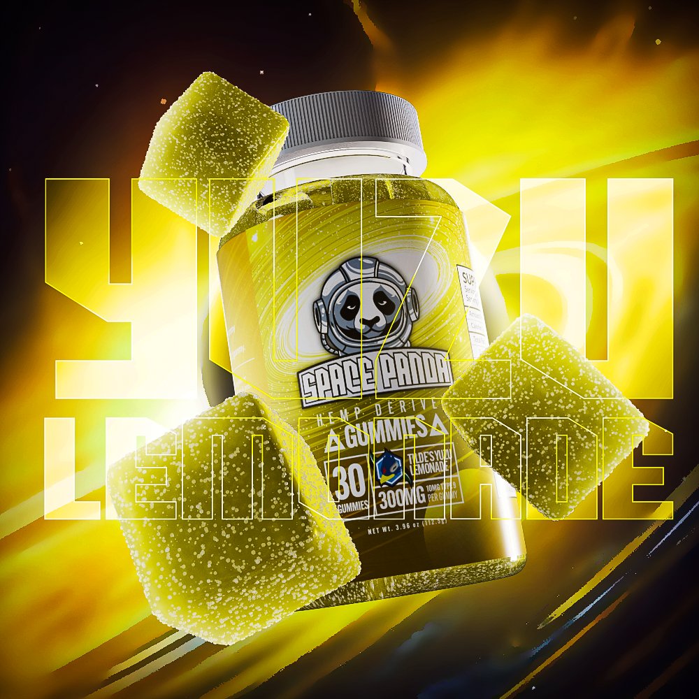 Bright, citrusy, and mellow 🍋

10mg of Delta 9 in every gummy, paired with the refreshing zip of yuzu lemonade, influenced by Super Smash Bros legend <a href="/Tilde_Fox/">Tilde</a>.

Sunday resets never tasted so stellar.
🛸 spacepandadelta.com/products/space…