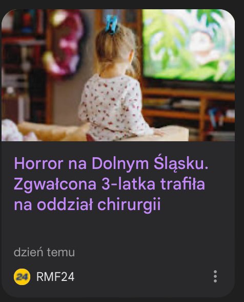 Ja się kurwa porzygam 

Jeszcze ten chłop zrobił zdjęcia dziewczynce i wysłał matce, ze krwawi z krocza

Nie wiem kurwa oblechy jebane mają partnerki, a jeszcze muszą kurwa gwalcic dzieci