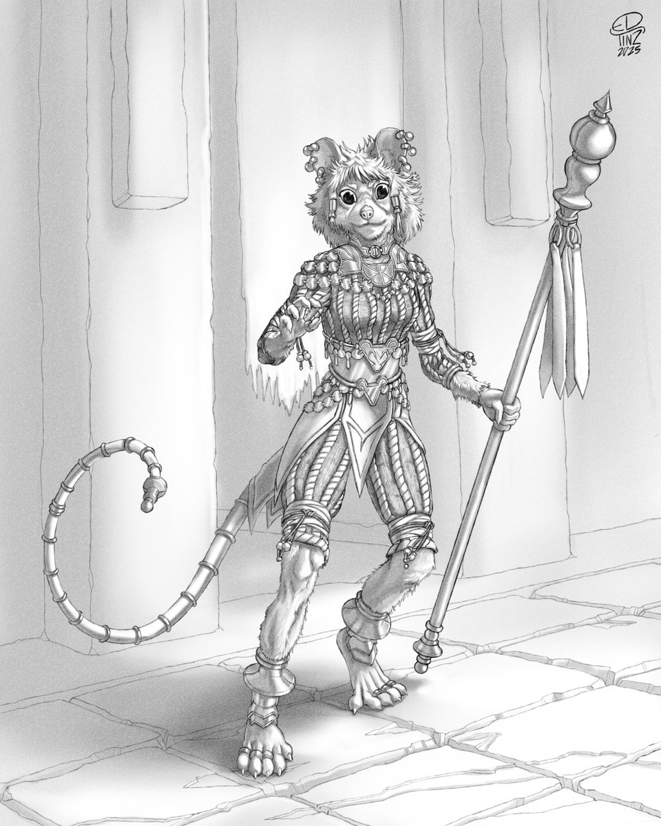 tinz_ed's tweet photo. A cunning ratfolk cleric priestess  who serves the god of secrets, whispering prayers in the shadows beneath the city.

▼ Process here ✒️ ▼
https://t.co/pVhExzAPPk https://t.co/wrkAxDkElv