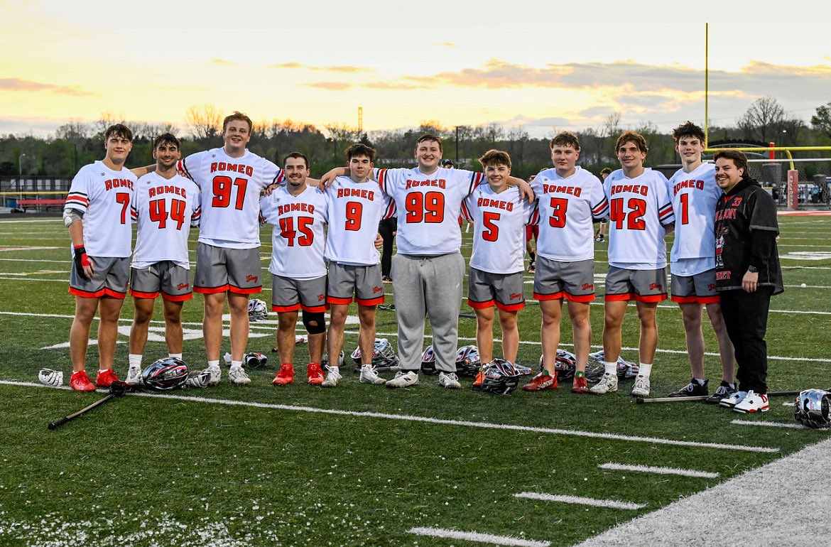 Mac-Red champs for the first time, best record in program history, 7th in the state in SOS, and only two played before HS. What a great group, you will be missed class of 25’. #Together