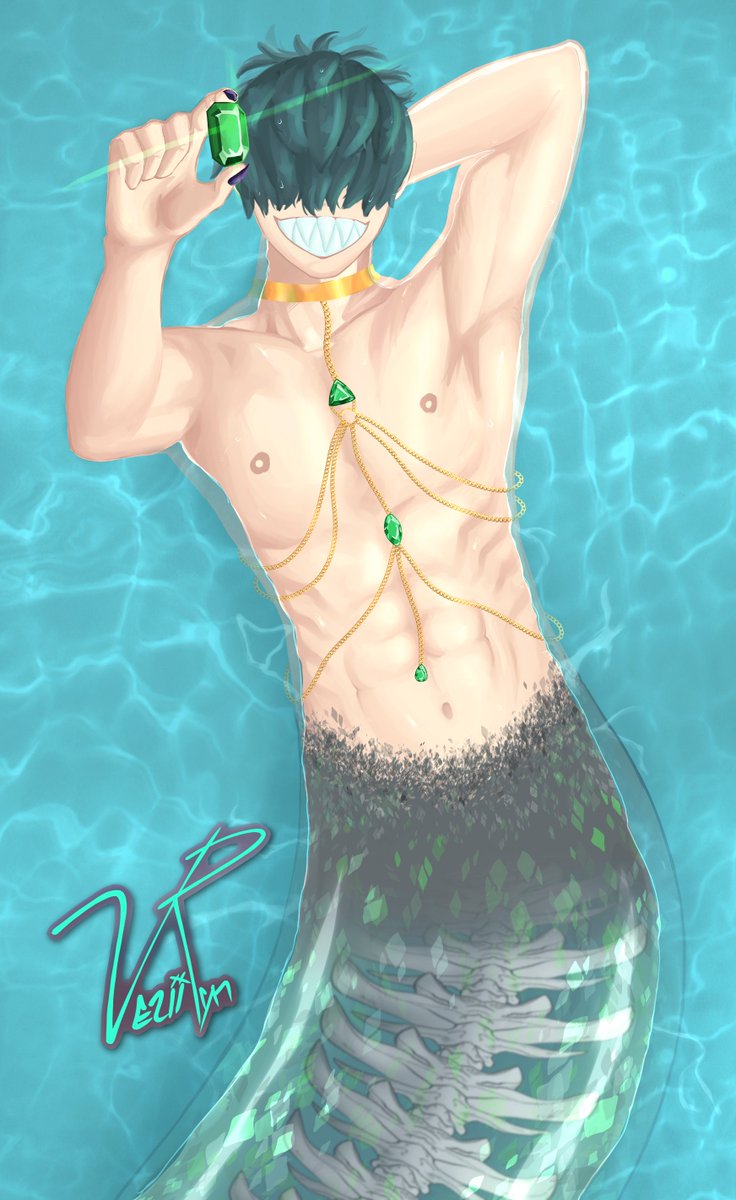 Veziiryn's tweet photo. Artwork for VGen for May's theme: Emerald as well a piece for mermay. ^-^b

Unnamed OC I created just for this. Working towards getting a vgen code hopefully. More art coming soon!

#VGen #VGenChallenge #VGenCode #emerald #mermay2025 #mermay #ocart https://t.co/4TiIK3tQw5