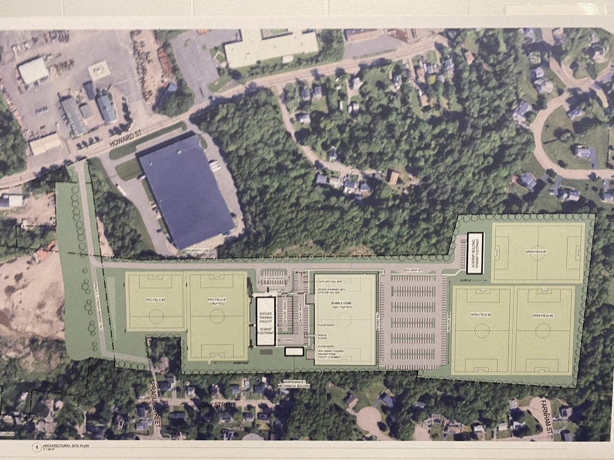 Good-sized crowd at today’s <a href="/NWSLBoston/">Boston Legacy FC</a> open house on a proposal for the team to train in Brockton.