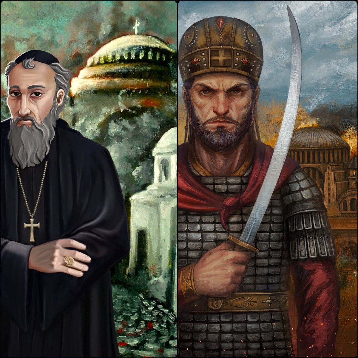 A letter to Pope Nicholas V reporting the fall of Constantinople in 1453:

“Most Holy Father and Blessed Lord,

I am a prey to mourning and sadness of the capture by the Turks of the admirable city of Constantinople, after a fierce war ending in its painful annexation. The city