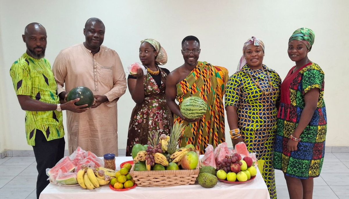 qweku_b's tweet photo. May ended with a Fruity Traditional Friday at Zoomlion Private Services Limited’s offices across all 16 regions.
Management shared fruits, celebrated wins, and marked the final day of Employee Month as a special reminder that every team member matters.
#ZLPSL
#EmployeeMonth https://t.co/2njLaq4Upv