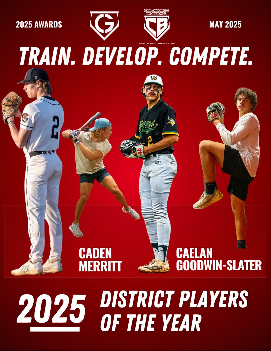 colangelobaseball (@colangelobasbll) on Twitter photo Both <a href="/MerrittCaden/">Caden Merritt</a> & <a href="/CaelanGS25/">Caelan Goodwin-Slater</a> put in serious offseason work at our facility. Caden trained w/ <a href="/athletesaddict/">Athlete's Addiction</a> + our Hitting & Pitching Academies.
Caelan hit the weight room & leveled up in our Pitching Academy.
Now both are District Players of the Year. ๐ฅ๐
<a href="/kwhitts26/">Kyle Whitten</a> Both <a href="/MerrittCaden/">Caden Merritt</a> & <a href="/CaelanGS25/">Caelan Goodwin-Slater</a> put in serious offseason work at our facility. Caden trained w/ <a href="/athletesaddict/">Athlete's Addiction</a> + our Hitting & Pitching Academies.
Caelan hit the weight room & leveled up in our Pitching Academy.
Now both are District Players of the Year. ๐ฅ๐
<a href="/kwhitts26/">Kyle Whitten</a>