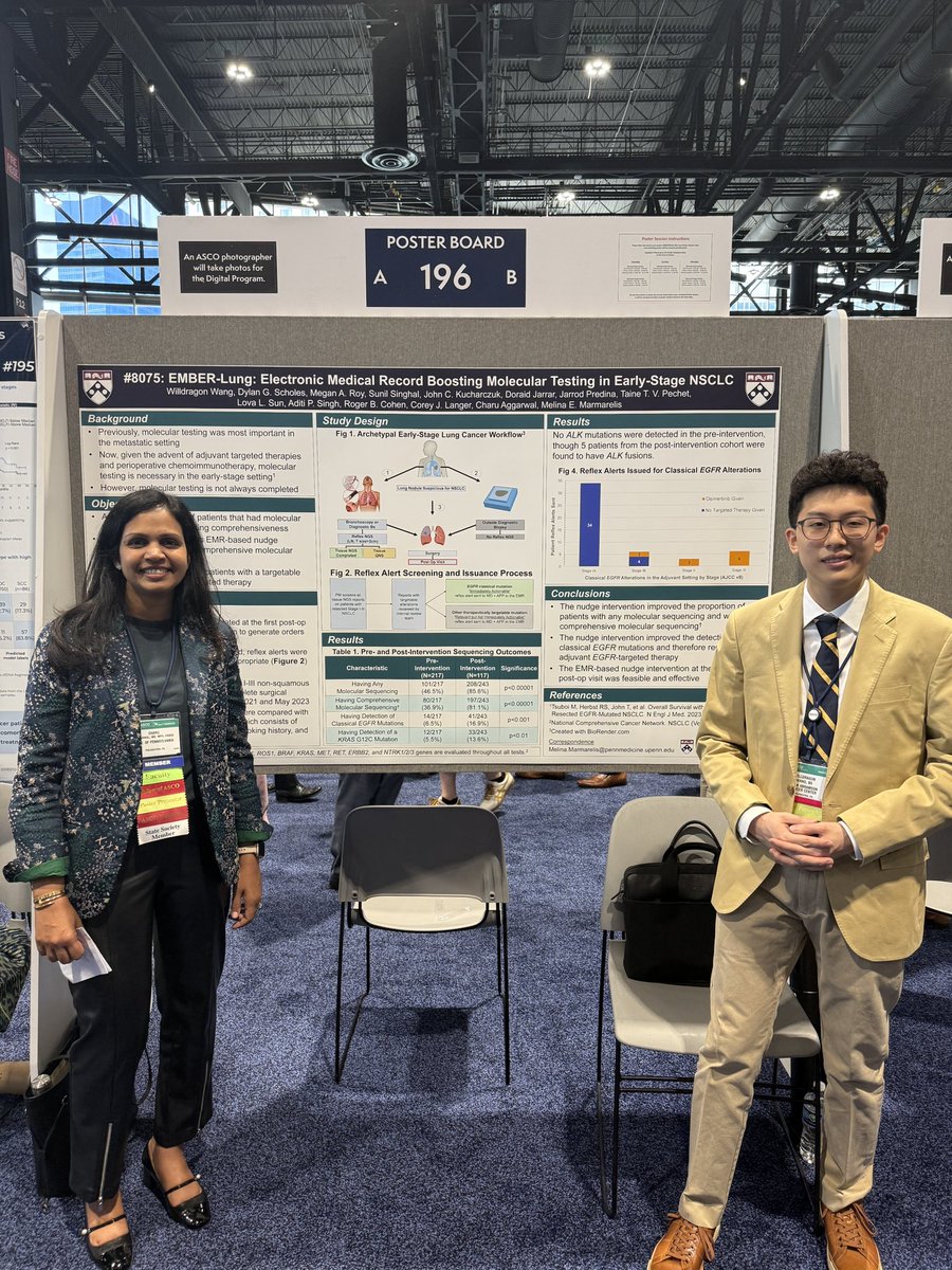 Charu Aggarwal, MD, MPH, FASCO (@charuaggarwalmd) on Twitter photo Check out poster today! <a href="/PC3Innovation/">Penn Cancer Innovation</a> <a href="/PennCancer/">Penn Medicine - Abramson Cancer Center</a>
<a href="/MMarmarelis/">Melina Marmarelis</a> <a href="/ASCO/">ASCO</a> #ASCO25 Check out poster today! <a href="/PC3Innovation/">Penn Cancer Innovation</a> <a href="/PennCancer/">Penn Medicine - Abramson Cancer Center</a>
<a href="/MMarmarelis/">Melina Marmarelis</a> <a href="/ASCO/">ASCO</a> #ASCO25