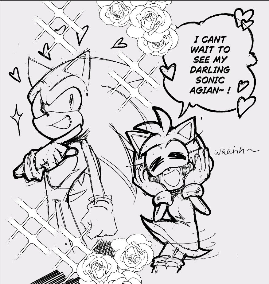 I procrastinate Sonamy by drawing Sonamy