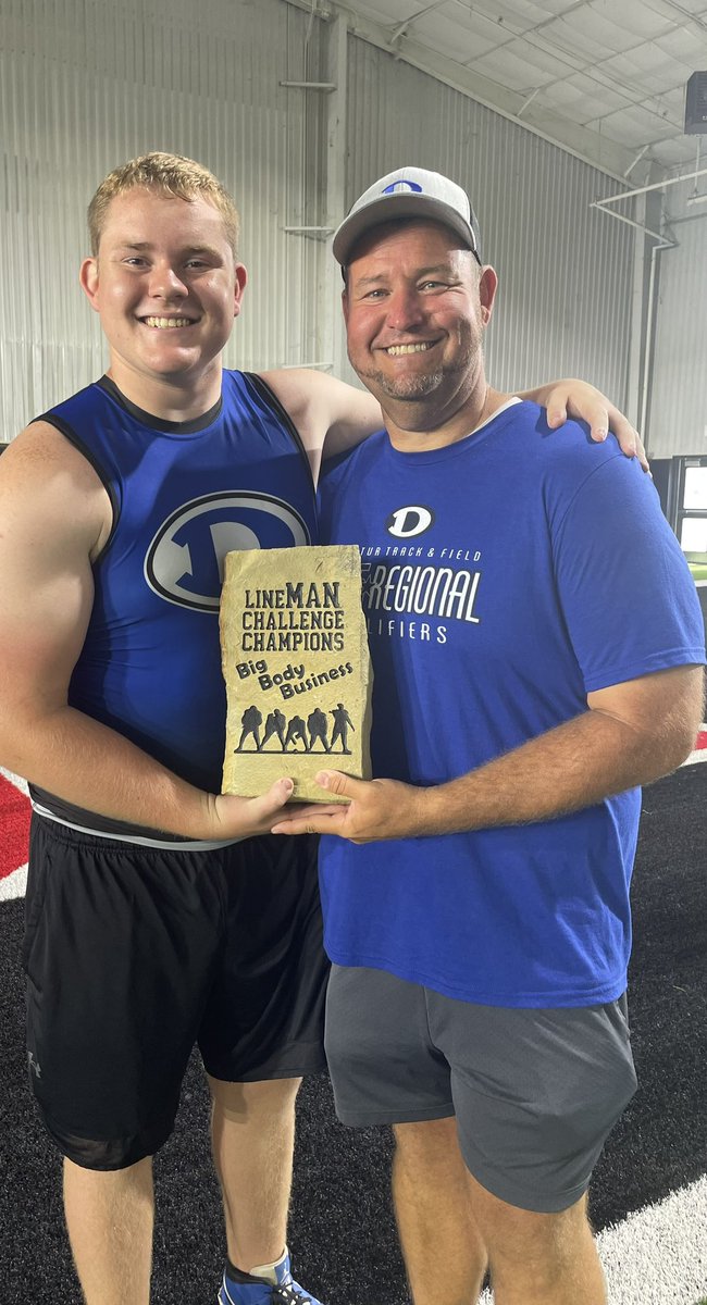 Had a blast competing with my guys today!  We qualified for the State Lineman Challenge on the 21st!  Can’t wait!  #BigBodyBusiness #ToughWins