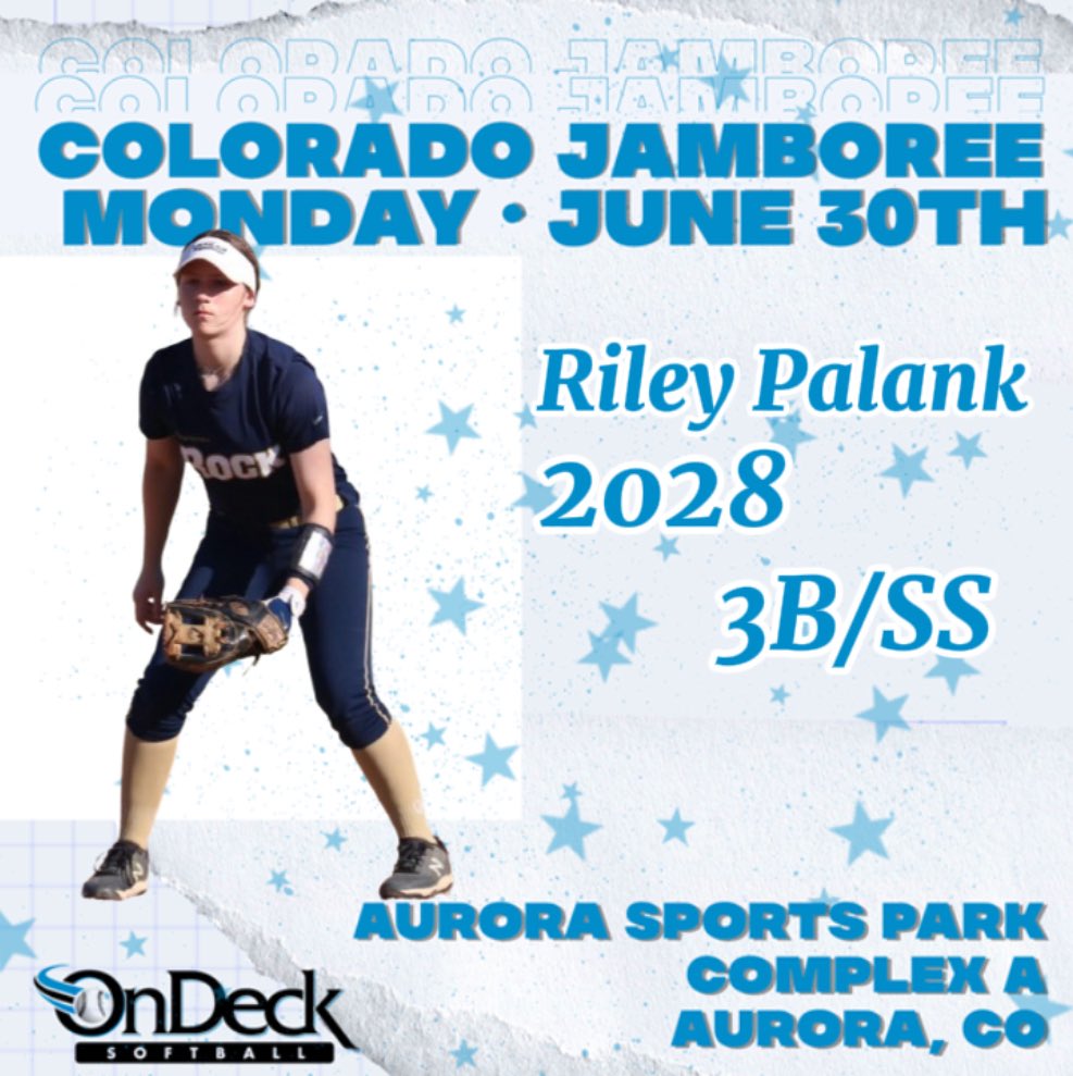 Excited about being invited to the Jamboree during the Colorado Sparkler Showcase 

TY <a href="/ODM_Testing/">ODM® Testing</a> for the selection

Looking forward to the opportunity to hang with many talented athletes including my <a href="/16uRockNational/">Newtown Rock National Bodick</a> teammates <a href="/alison_bodick19/">Alison Bodick 2028</a> and <a href="/mabelklossner_4/">Mabel Klossner 2027</a>