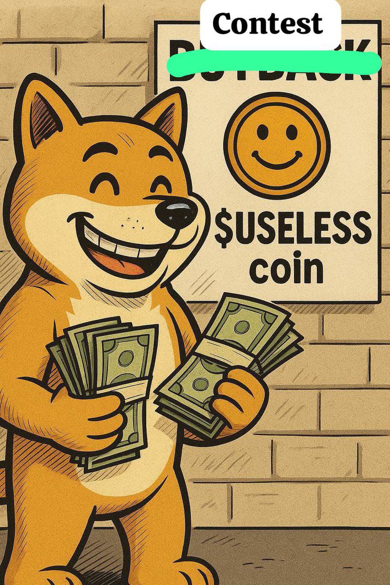 TrenchORdie $AVB (โ/89) (@larrytheoracle) on Twitter photo CONTEST: Giving 50,000 ($600 usd) useless tokens for the best useless promo video made.
Rules:
1. Have to repost this post with your video submission
2. Have to tag <a href="/realuselesscoin/">The Official Useless Coin</a>
3. Deadline 12am PST tomorrow night (Sunday midnight)
Will announce the winner by Monday noon. CONTEST: Giving 50,000 ($600 usd) useless tokens for the best useless promo video made.
Rules:
1. Have to repost this post with your video submission
2. Have to tag <a href="/realuselesscoin/">The Official Useless Coin</a>
3. Deadline 12am PST tomorrow night (Sunday midnight)
Will announce the winner by Monday noon.