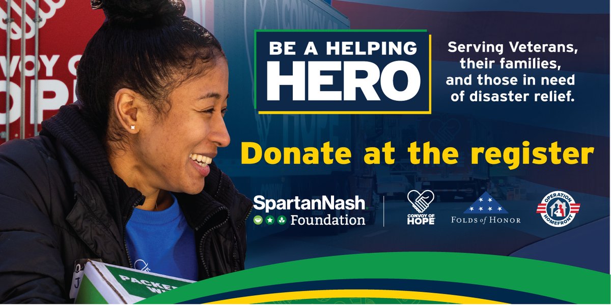 Operation Homefront (@op_homefront) on Twitter photo Tomorrow’s the last day of our fundraising campaign with the SpartanNash Foundation! Head over to FamilyFare, D&W, VG’s + others and donate at checkout. 100% of the proceeds support Operation Homefront, @ConvoyOfHope, and <a href="/FoldsofHonor/">Folds of Honor</a>. Learn more here: bit.ly/4j5Y30t Tomorrow’s the last day of our fundraising campaign with the SpartanNash Foundation! Head over to FamilyFare, D&W, VG’s + others and donate at checkout. 100% of the proceeds support Operation Homefront, @ConvoyOfHope, and <a href="/FoldsofHonor/">Folds of Honor</a>. Learn more here: bit.ly/4j5Y30t