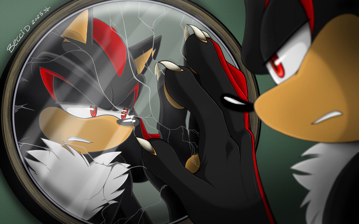 I feel you mirror...

#ShadowTheHedgehog #SonicTheHedeghog #broken #shadow #sonic #mirror #reflection
