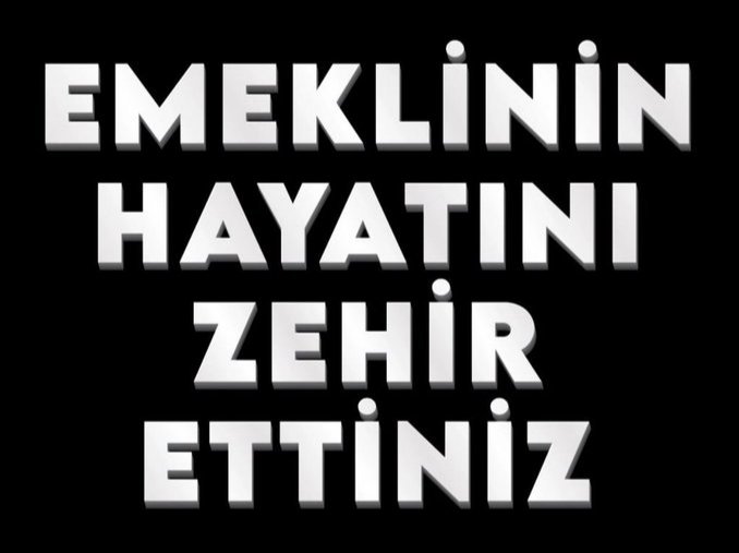 <a href="/yilmaztunc/">Yılmaz TUNÇ</a> Adaletten bahsederken 
Emekliye yapılanı hatırlayın 
Yıllarca prim ödedik 
Sadaka gibi maaş 
Bu mu Adalet 
#ZalimlerinSonÇırpınışları