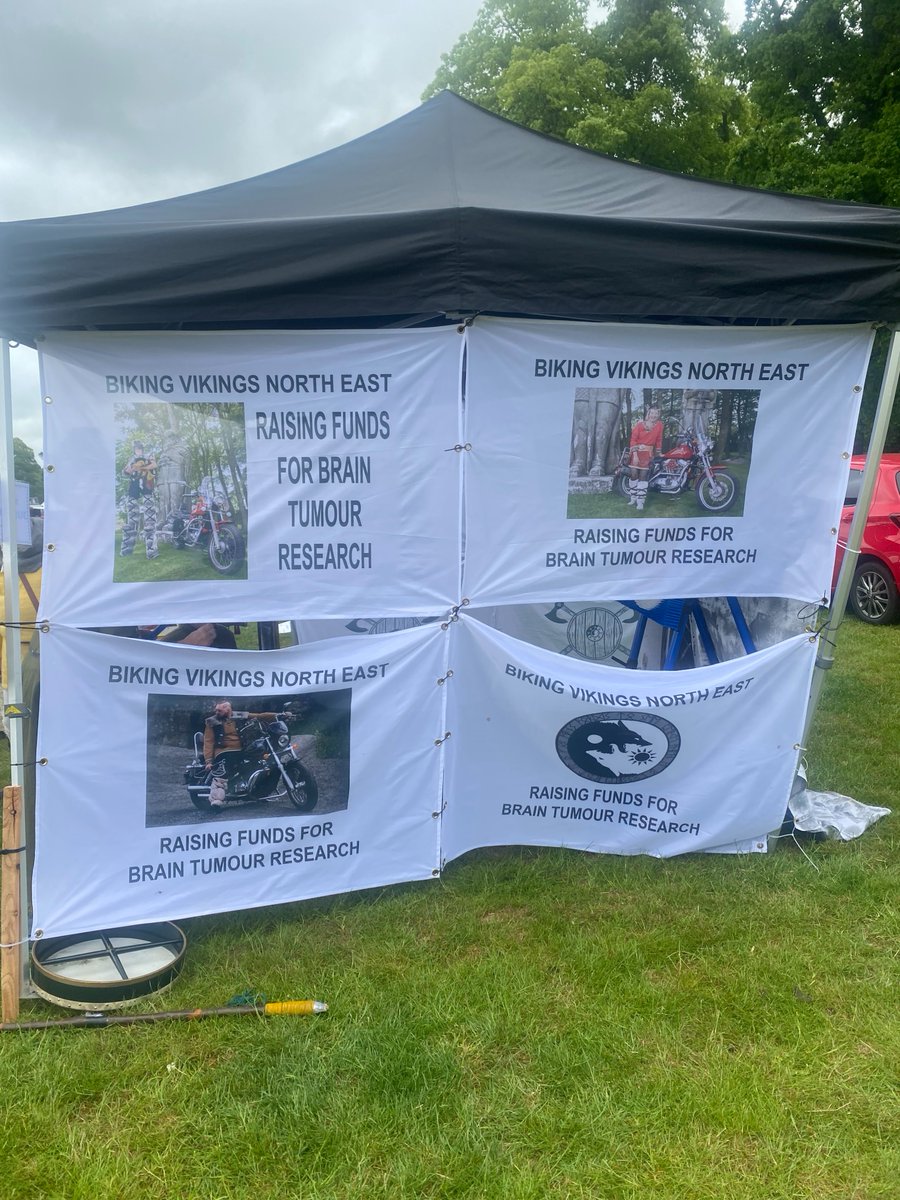 Huge thanks to the Biking Vikings for raising £775 at the Northumberland County Show!

With drumming, dress-up &amp; games, they raised funds for for Brain Tumour Research 💛

#TogetherWeWillFindACure #BrainTumourResearch #BikingVikings