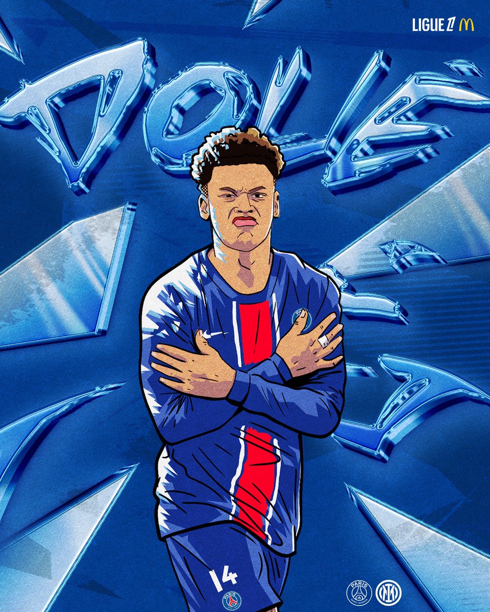 Ligue1's tweet photo. Froidement 🥶

#PSGINT (2-0) #UCLfinal https://t.co/ZtPY12bkTC