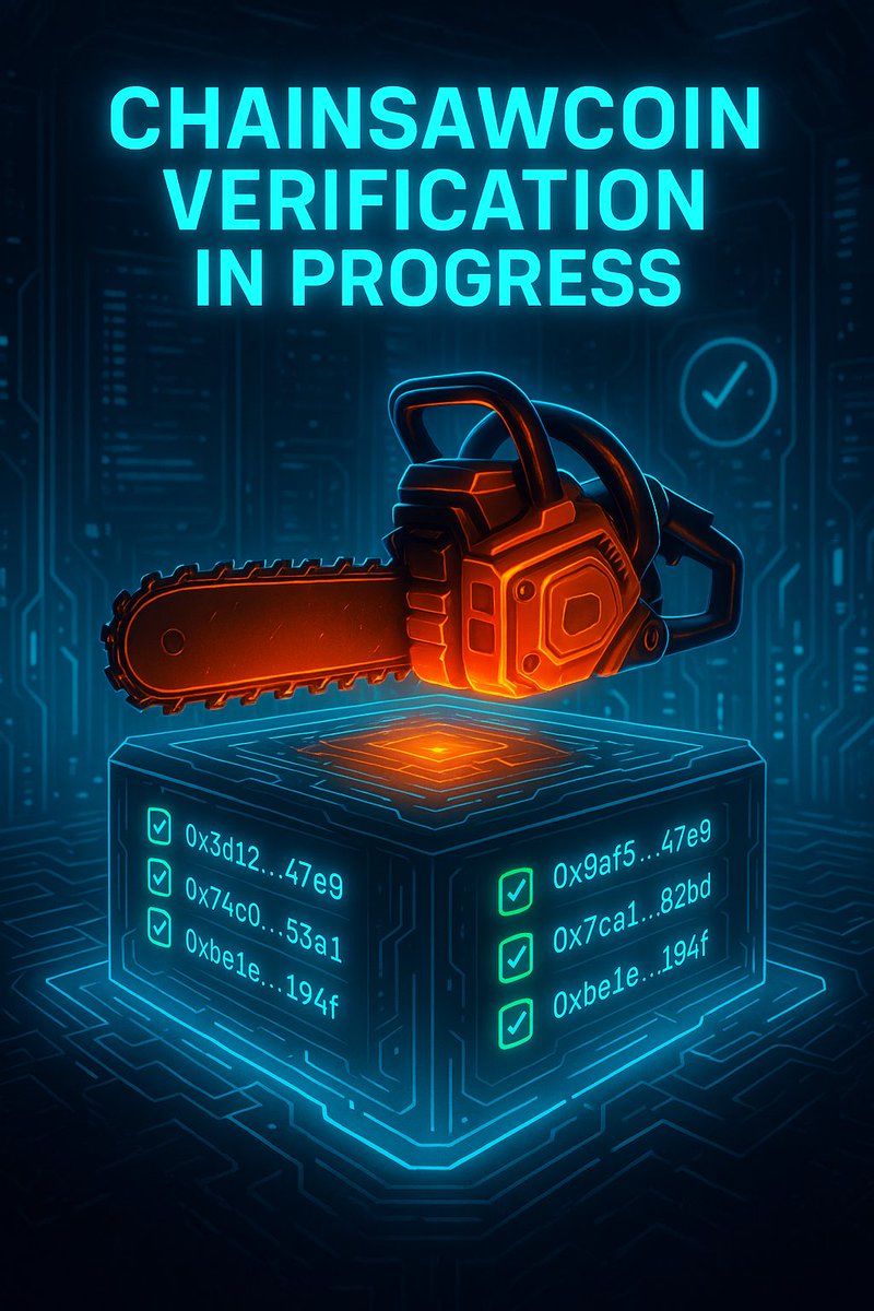 🪓 CHAINSAWCOIN MIGRATION: VERIFICATION IN PROGRESS

🔎We’re carefully reviewing every address submitted.

✅ Migration is based on a snapshot of CHSC V1 holders taken before the token collapsed
📦 Only wallets that held CHSC V1 at that time will receive the new tokens
🛡️ No
