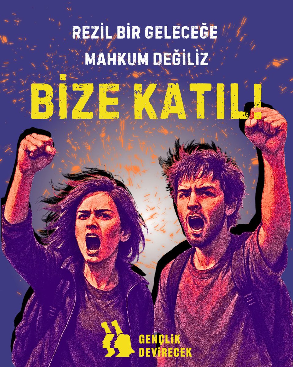 gdevirecek's tweet image. Rezil Bir Geleceğe Mahkum Değiliz!
Bu çürümüş düzeni ve barikatlarını ancak birlikte yıkabiliriz.
Bize Katıl!
forms.gle/dUC7a6zbuWeUBv…