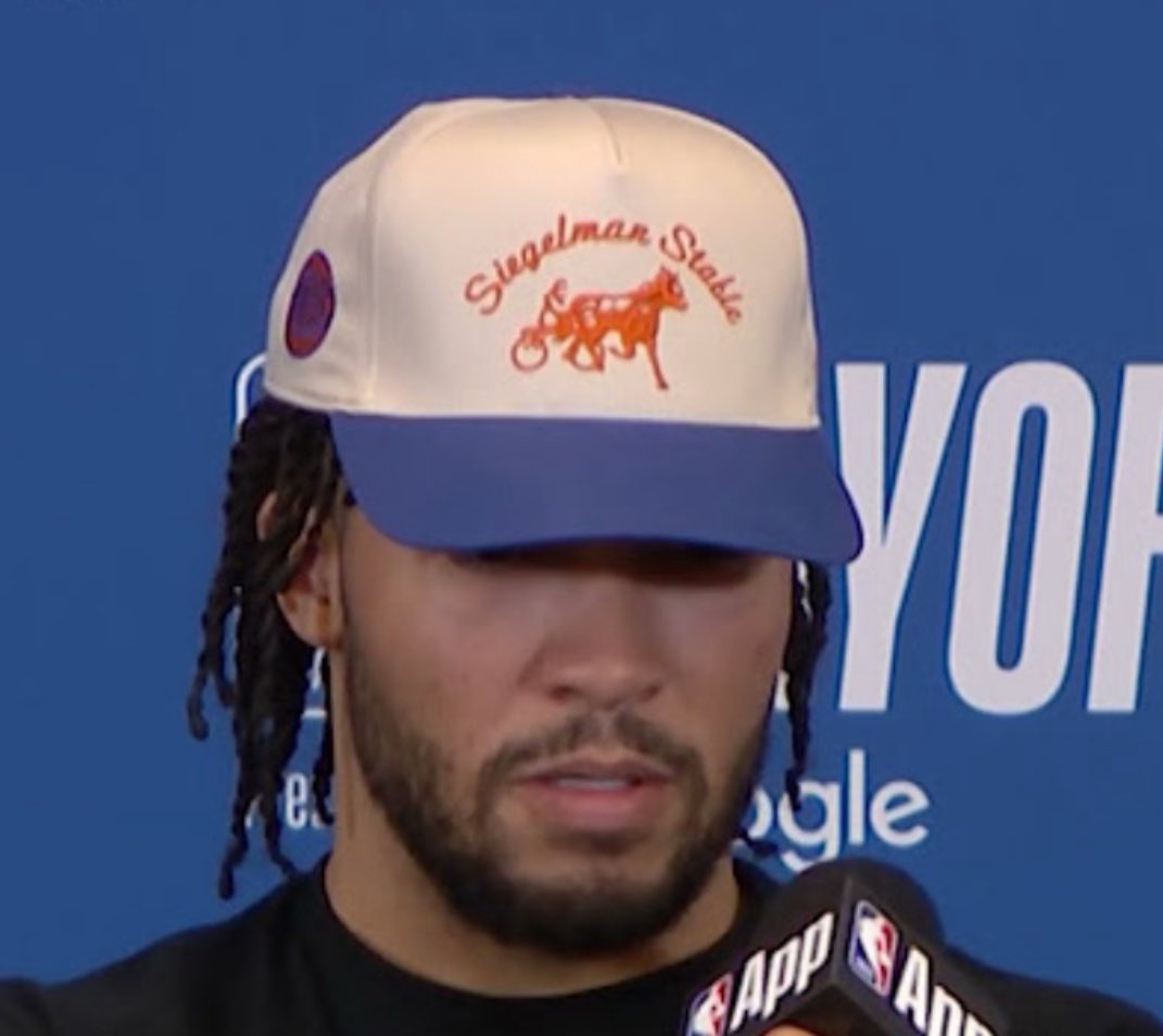 Jalen. Please. I won’t make fun of Siegelman Stable ever again if we make it to the finals. I promise.