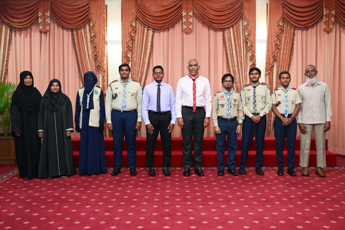 ScoutsMaldives's tweet image. 🏅 Congratulations to the 7 Scouts awarded the President’s Scout Award — the highest honor in the Scout section!

👏This prestigious recognition is a testament to their determination and commitment, which truly inspire us all. Keep shining! 🌟
