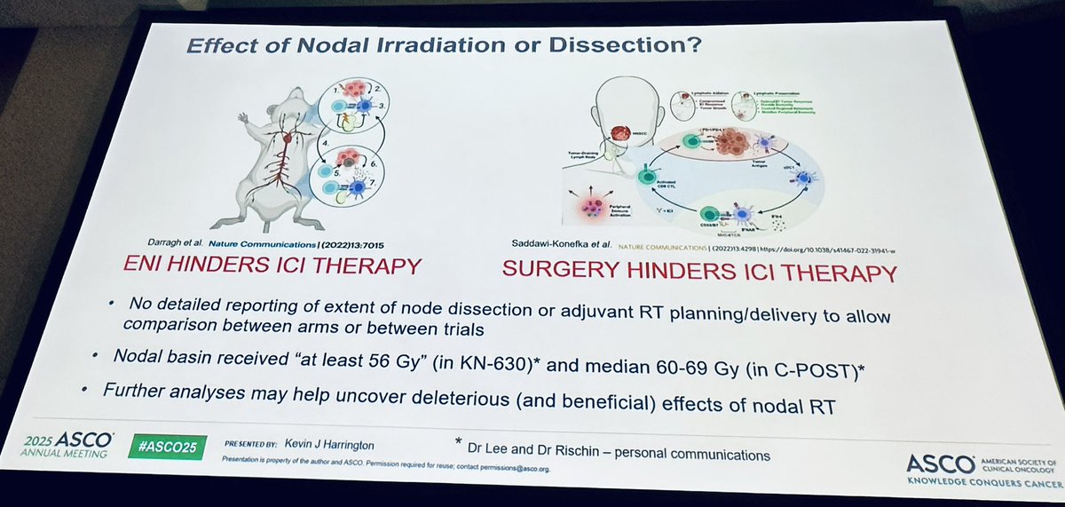 Melvin LK CHUA | FRCR, PhD, FASCO (@drmlchua) on Twitter photo Very powerful and insightful discussion by Prof Kevin Harrington <a href="/royalmarsden/">The Royal Marsden Cancer Charity</a> on KN-630 and C-POST
The slides speak volumes and it isn’t just about the timing of anti-PD-1 😜 <a href="/KaramLab/">Sana Karam, MD, PhD</a> <a href="/CJTsaiMDPhD/">C. Jillian Tsai, MD, PhD</a> <a href="/seanmmcbride/">Sean McBride</a> <a href="/PBlanchardMD/">Pierre Blanchard, MD</a>
#ASCO2025
#Skincancer
#Cutaneouscancer Very powerful and insightful discussion by Prof Kevin Harrington <a href="/royalmarsden/">The Royal Marsden Cancer Charity</a> on KN-630 and C-POST
The slides speak volumes and it isn’t just about the timing of anti-PD-1 😜 <a href="/KaramLab/">Sana Karam, MD, PhD</a> <a href="/CJTsaiMDPhD/">C. Jillian Tsai, MD, PhD</a> <a href="/seanmmcbride/">Sean McBride</a> <a href="/PBlanchardMD/">Pierre Blanchard, MD</a>
#ASCO2025
#Skincancer
#Cutaneouscancer