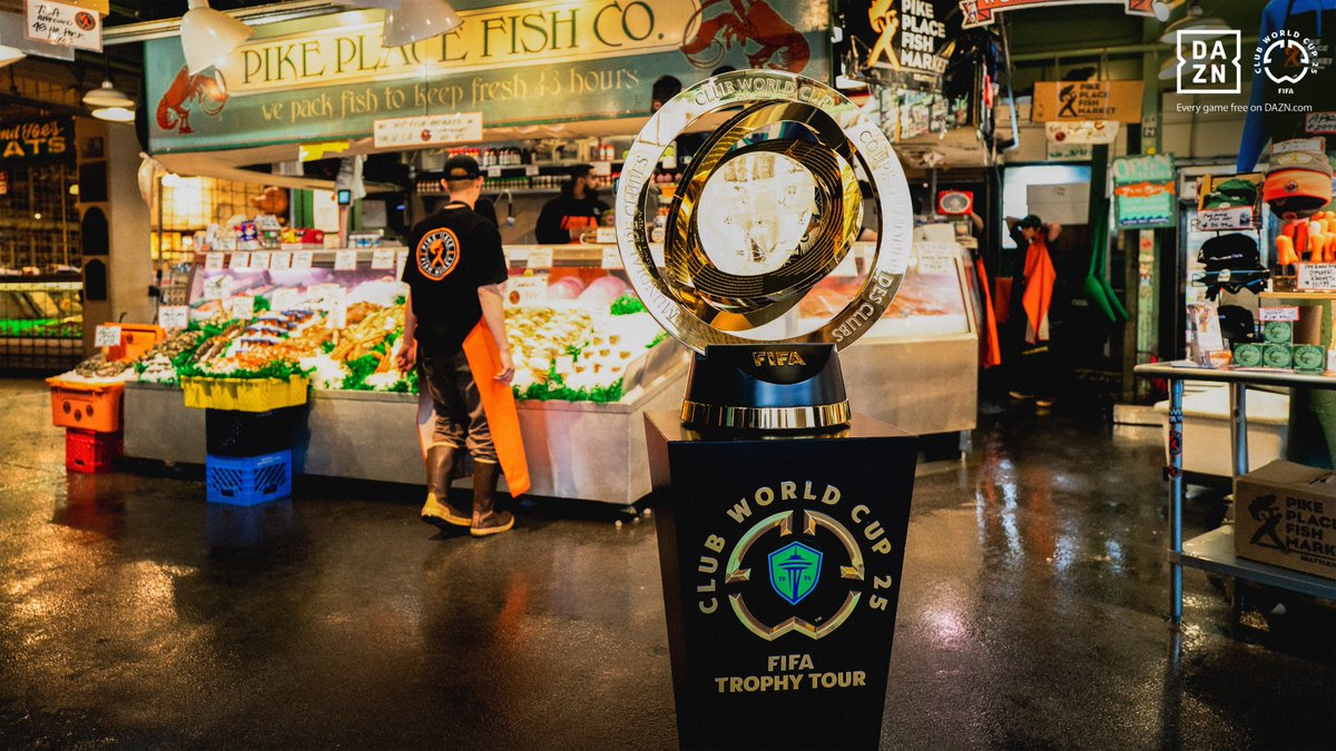 📍 Seattle, WA

The <a href="/FIFACWC/">FIFA Club World Cup</a> trophy takes on the Emerald City!