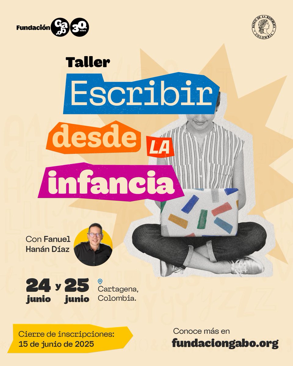 ¡Promotor de escritura! ✍🏼✨

Explora el proceso creativo de escribir cuentos infantiles en el taller ‘Escribir desde la infancia’, un espacio de intercambio y aprendizaje donde se estimulará la creación de textos narrativos bajo la dirección del maestro Fanuel Hanán Díaz.🤩📝