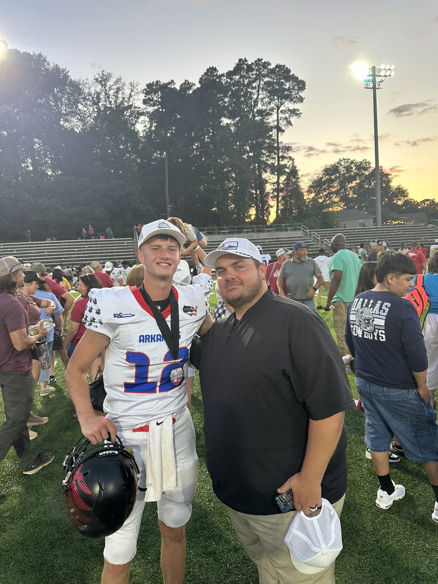 FCA All Star Champs Arkansas over Texas 21-0! Blessed with the opportunity thank you all! <a href="/JakeNorwood13F/">Jake Norwood</a> <a href="/CoachSmithDA/">Nick Smith</a> <a href="/CoachEvins/">Bobby Evins</a> <a href="/Eternallyhis96/">Nick Finley</a> <a href="/lovesw96/">Steven Love</a> <a href="/joshmills3231/">Josh Mills</a> <a href="/KWashington_7/">Kyle Washington</a> <a href="/SAUFootball/">Mulerider Football</a> <a href="/RRainwater1037/">Randy Rainwater</a> <a href="/k_sutherlandAR/">Kyle Sutherland</a> <a href="/hogman06/">Bryan Iverson Rice</a> <a href="/ArFCAArkansas/">ArFCA Arkansas</a> <a href="/MuleriderSports/">Mulerider Athletics</a>