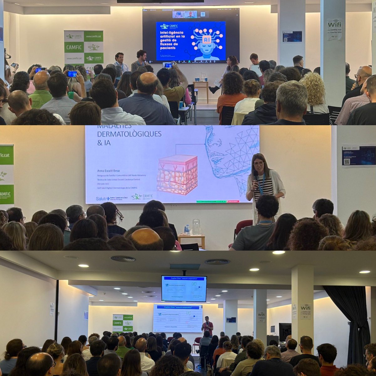 I Jornada de Casos d’ús en IA Generativa de la <a href="/CAMFiC/">🌳CAMFiC</a> 
Ple absolut. Màxima qualitat. Èxit rotund. 
Gràcies a tots: ponents i institucions, que han comfiat i col.laborat per fer-ho. Cap política-desplegament en IA-Gen serà possible sense el concurs dels professionals referents.