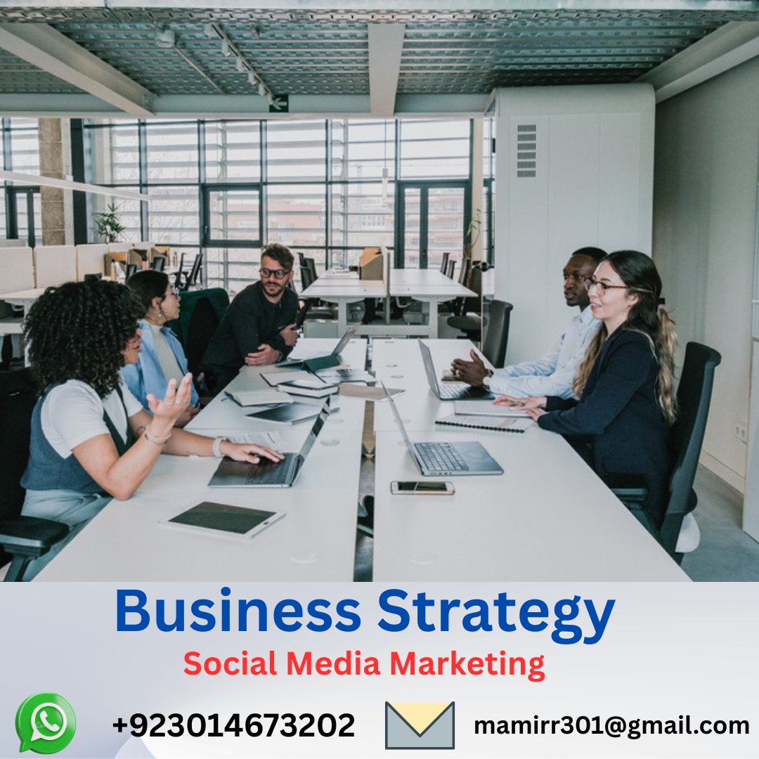 In today's hyper-connected world, integrating social media into your business strategy is no longer optional—it's essential.
Contact us 24/7 from all country of the world
WhatsApp: +923014673202
#BusinessStrategy
#SocialMediaStrategy
#DigitalMarketing
#SocialMediaForBusiness