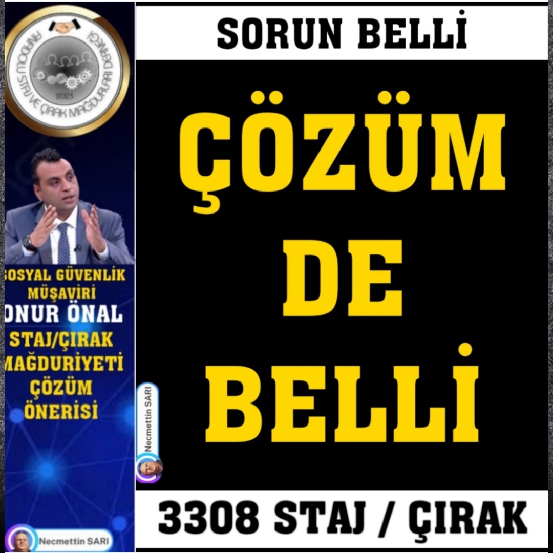 Yaşasın ONURLU mücadelemiz 
Hep birlikte başaracağız 

<a href="/RTErdogan/">Recep Tayyip Erdoğan</a> 
<a href="/dbdevletbahceli/">Devlet Bahçeli</a> 
Sayın Yetkililer
#StajyerÇırakUstanın
#HayatıVeGeleceği
#TamSigortaHakkıdır