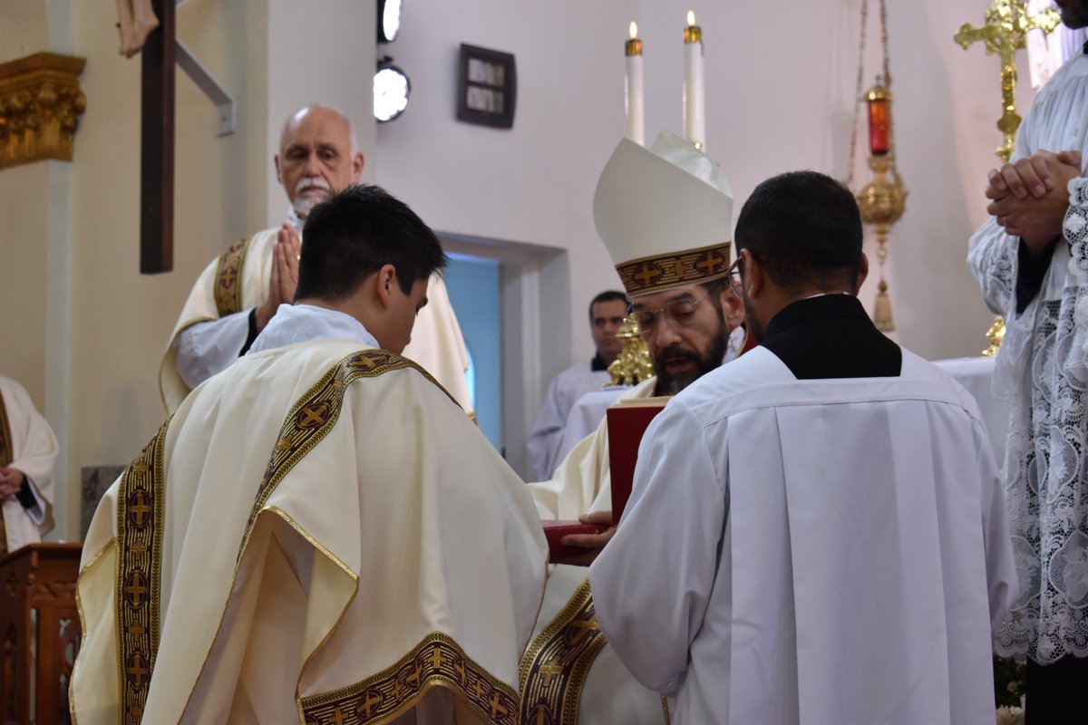With praise and thanksgiving to almighty God, Bishop Daniel E. Flores imposes his hands and invokes the Holy Spirit upon Arturo Escobedo Jr. to the sacred order of the Diaconate. View photo album at: 
cdob.picflow.com/ArturoEscobedo…