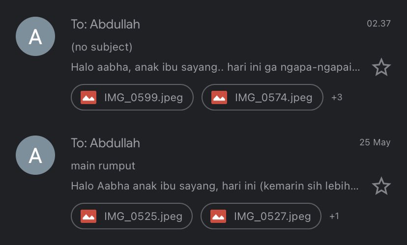 esterdier's tweet image. Pengganti kegiatan update story ig : kirim email buat aabha