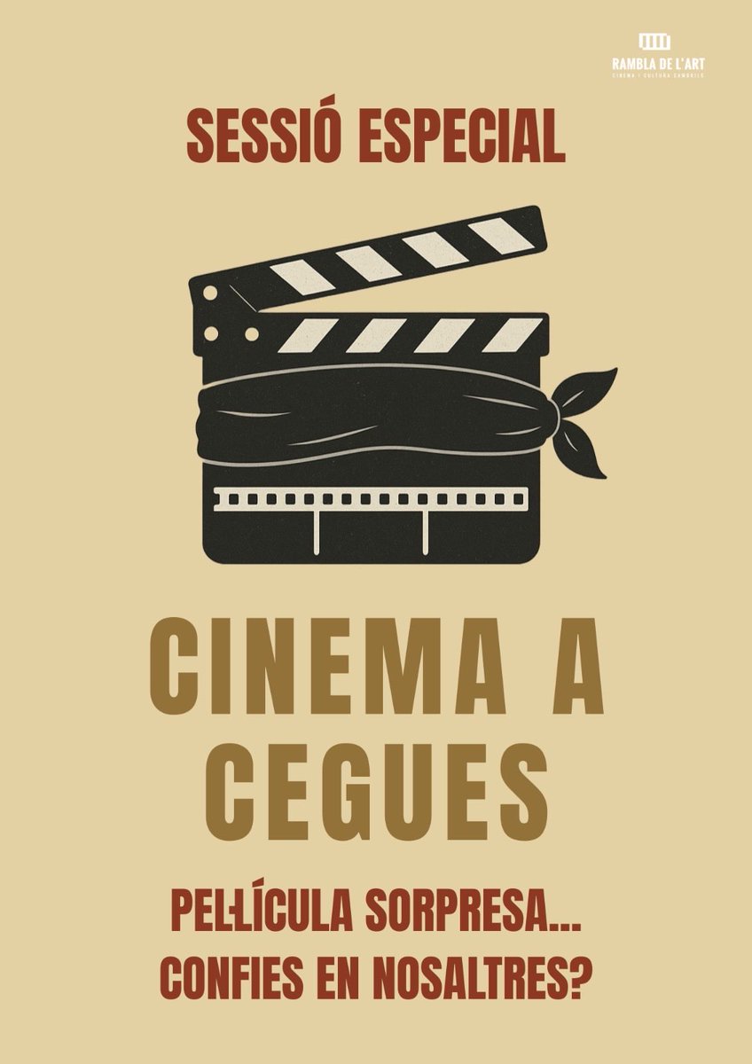 Encara no saps quina pel.licula farem? Nosaltres si! I será un gran éxit quan s’estreni. A Cambrils podrem dir que tenim un cine que s’avança a la resta. rambladelart-cambrils.com