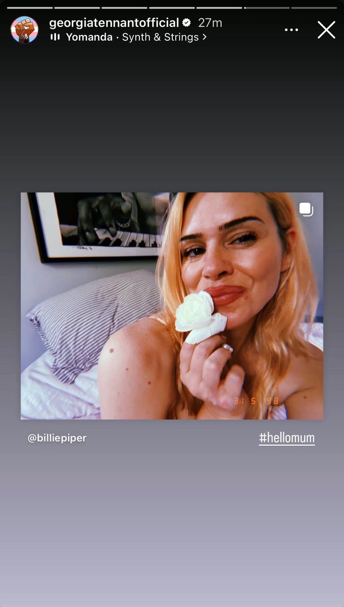 BPIPERUPDATES's tweet photo. Georgia Tennant reposted Billie’s post https://t.co/OMYO7Z688W