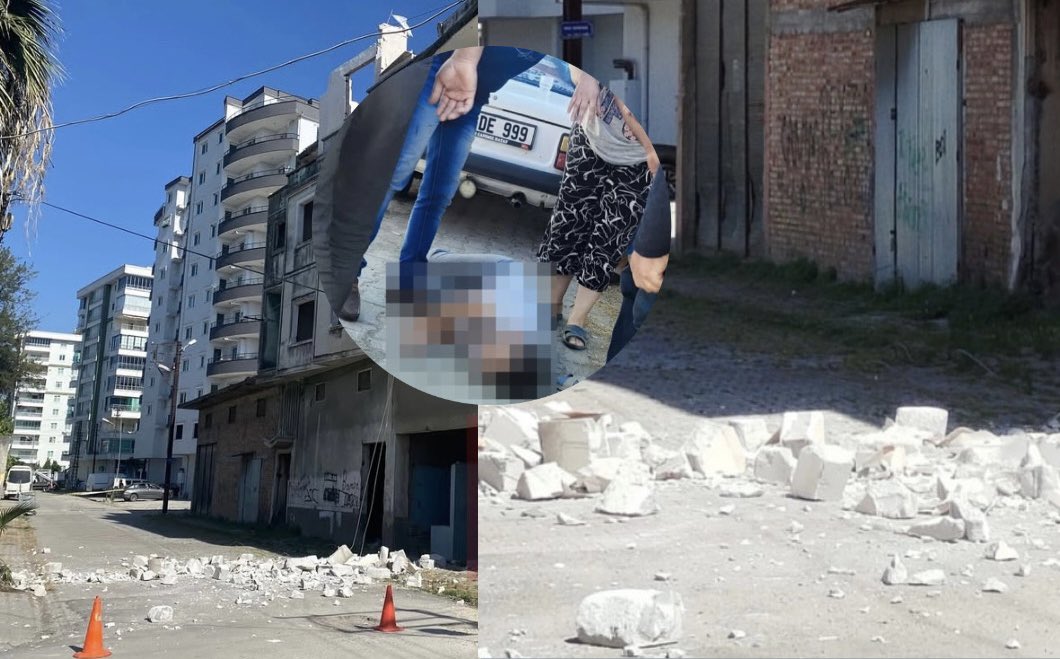 Adana’da 6 Şubat depremlerinde ağır hasar alarak boşaltılan üç katlı metruk binadan kopan beton parçaları, sokakta oynayan çocukların üzerine düştü. Olayda 1’i ağır 2 çocuk yaralandı.