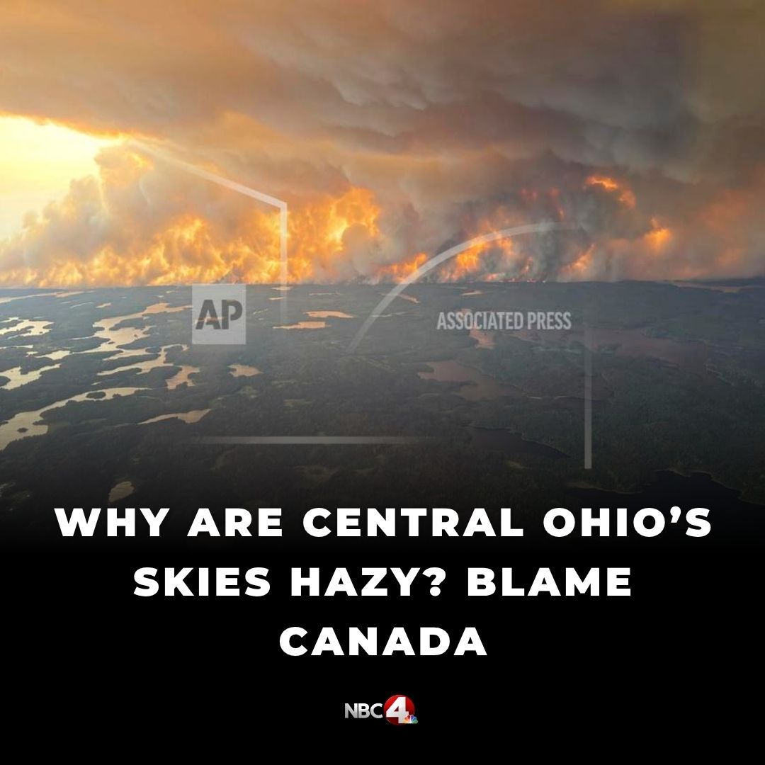 With temperatures rising and the rain gone for now, the skies around Ohio – particularly the southern part of the state – may appear a bit hazy, and there’s a reason for that. nbc4i.co/4juyDtO?utm_me…