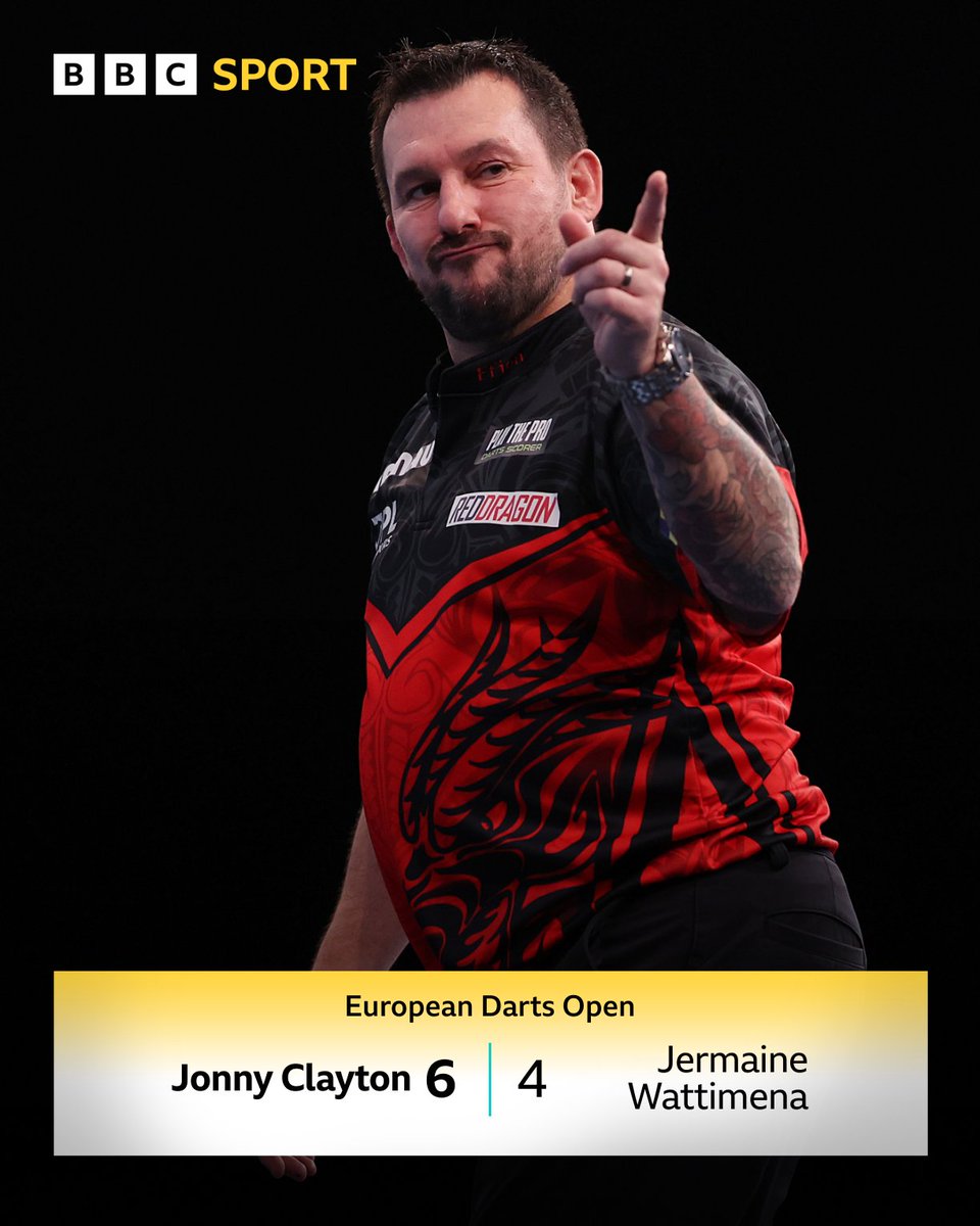 Jonny Clayton sets up a clash with Mike De Decker in the last 16 of the European Darts Open 🎯

#BBCDarts