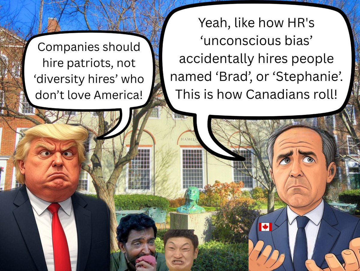 world_upda's tweet photo. Our 'blind hiring' process works great – we just close our eyes when non-white names come up!

#FakeMeritocracy #LeftOrRight #ClownWorld #SystemicBias #CorporateHypocrisy #HiringSatire #DiversityTheater #TrumpVsCarney #USvsCanada #IQTestFailed https://t.co/JKcrZnjwem
