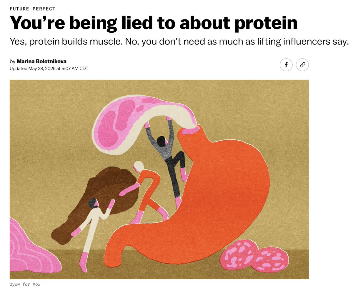 you don't have to run on egg whites and chicken breast to be a swole hottie 😎 (this is now freed from the hard paywall!)

vox.com/future-perfect…