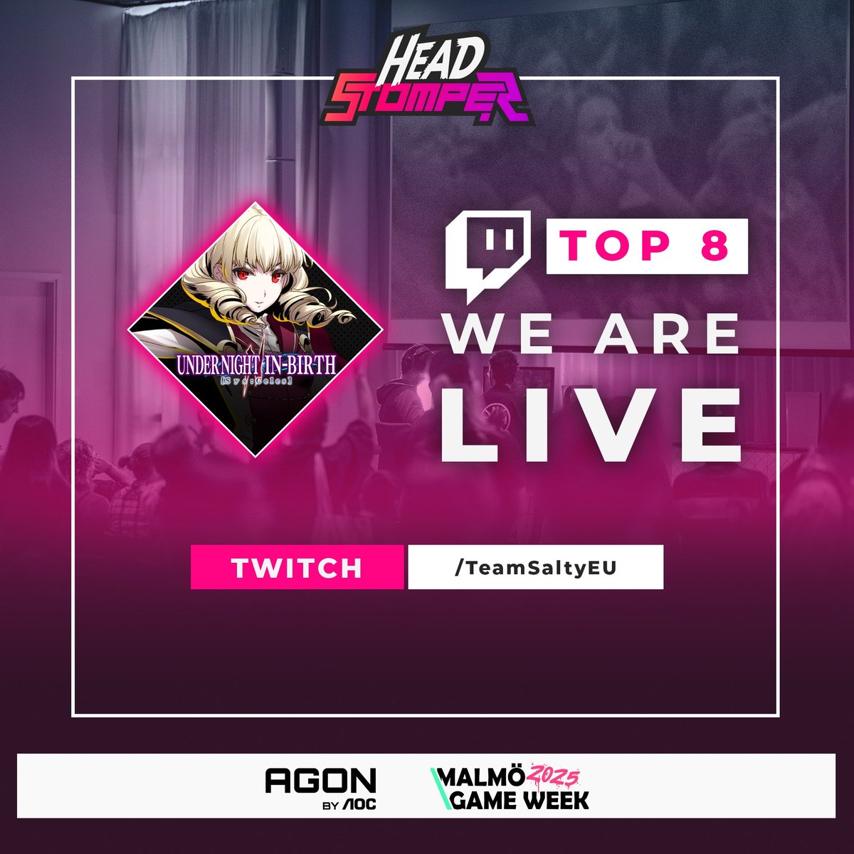 We are now LIVE at: twitch.tv/teamsaltyeu