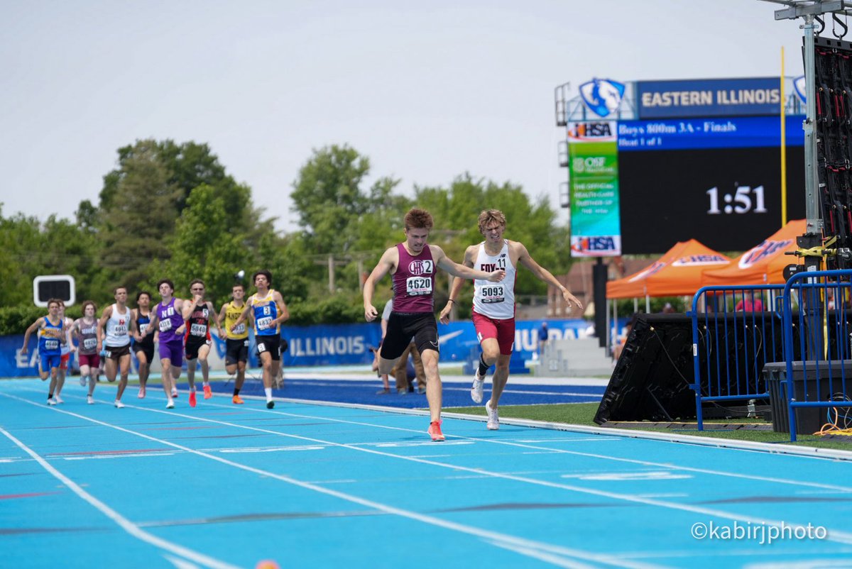 Nolan Lamoureux of Lockport declared the State Champion over 800m in 1:51.92!